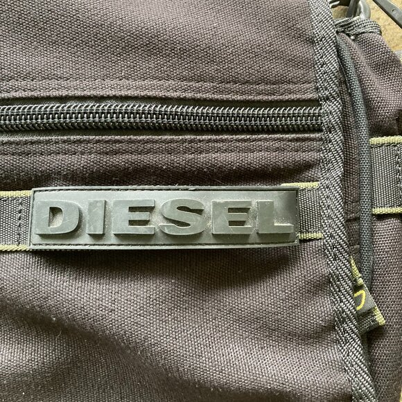 DIESEL,  Black Briefcase with Fold-Over Flap - Picture 8 of 8